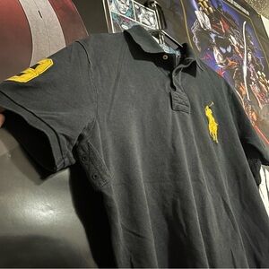 Polo by Ralph Lauren Black Shirt with Yellow Accents
